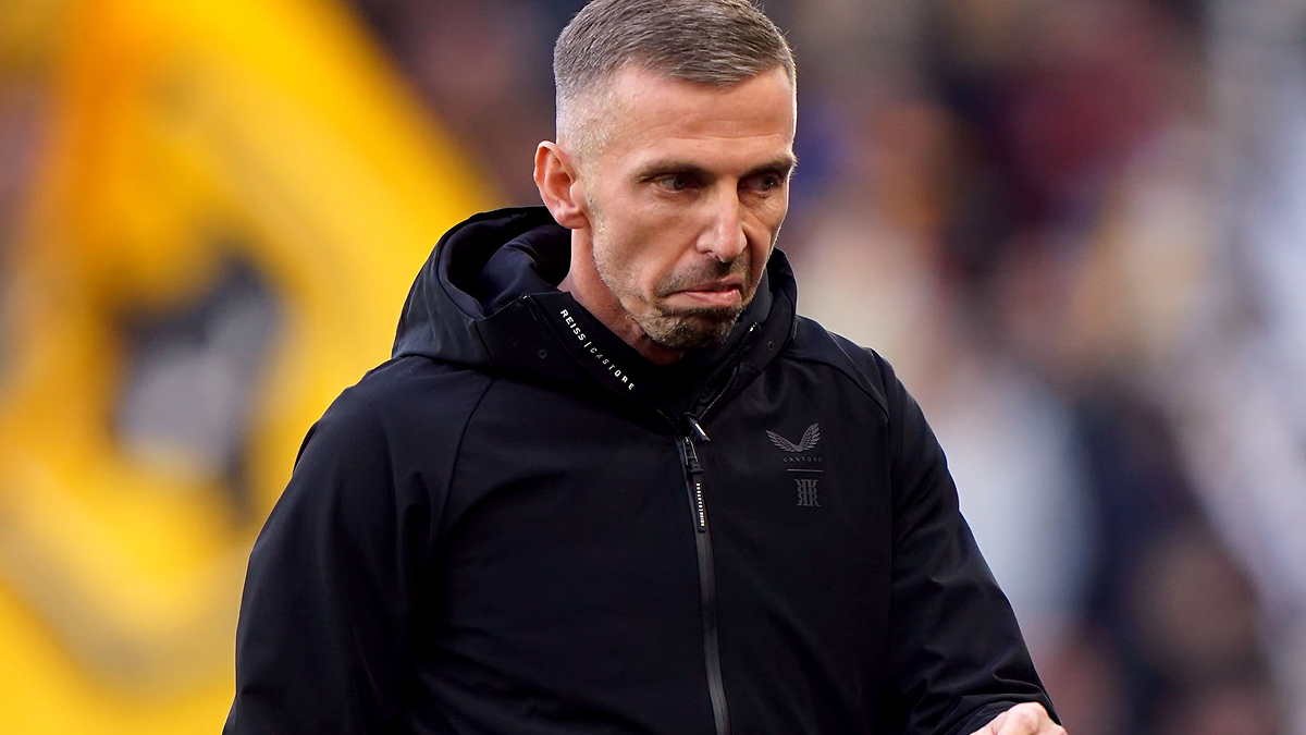 Gary O'Neil pictured as head coach, focused on the pitch during a matchday moment