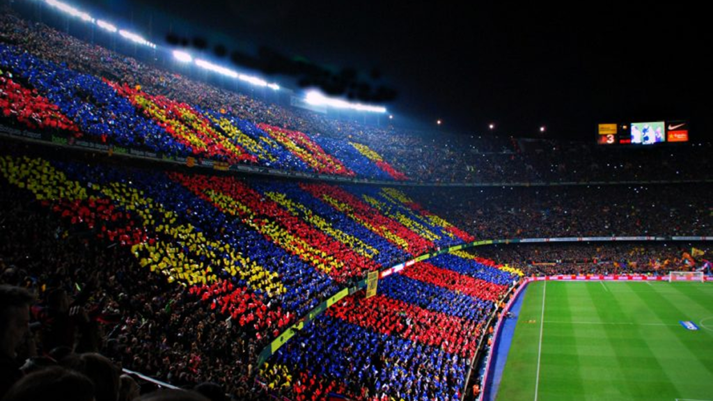 Crowd atmosphere at a Barcelona home match