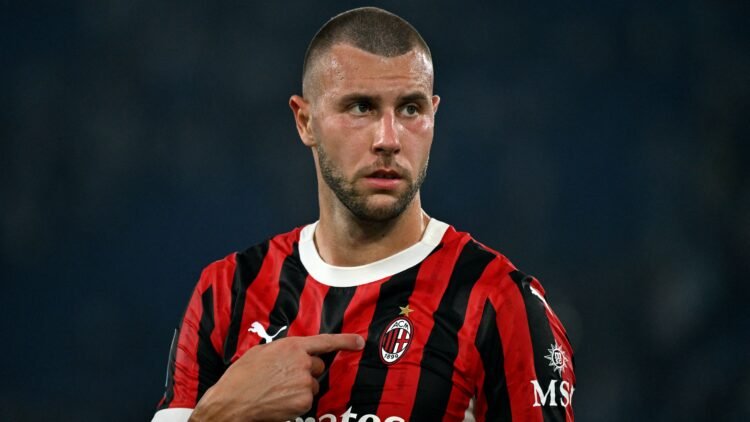 Strahinja Pavlović Serbian and Milan player