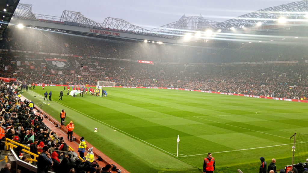 Full stands at Old Trafford during a Manchester United home match