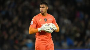 Devis Vasquez in action during a match, pictured as Beşiktaş confirm his loan move from Roma.