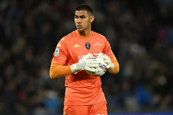 Devis Vasquez in action during a match, pictured as Beşiktaş confirm his loan move from Roma.